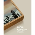 thumbnail image 2 of SHENIFY Mountain Range Landscape Wall Art 16x24in3pcs Natural Framed Ink Wash Watercolor Nature Laker Sun Rises Decor Artwork Prints Rustic Living Room Bedroom, 2 of 7