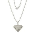 thumbnail image 3 of DC Comics Superman Men's Stainless Steel Logo Pendant, 22", 3 of 4