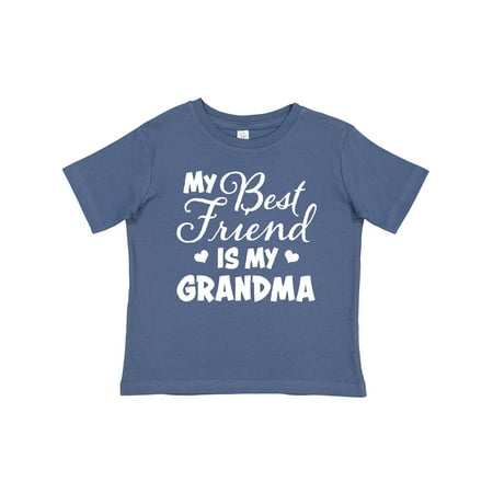 

Inktastic My Best Friend is My Grandma with Hearts Gift Baby Boy or Baby Girl T-Shirt