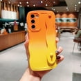 thumbnail image 5 of for Samsung Galaxy S23 Case with Wrist Strap Stand, Cute Gradient Color Wavy Phone Case with Camera Lens Cover Shockproof Protect Soft Silicone Bumper Galaxy S23 Case 6.1" (Orange Yellow), 5 of 8