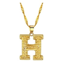 Jewelry VerPetridure Women Gift 26 English Letter Name Chain Pendant Necklaces Jewelry