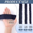 3 Rolls 2 Yards Denim Ribbon, Jean Fabric Ribbons, 3 Width,Dark Blue ...