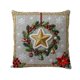 thumbnail image 2 of Seyotauo Christmas Linen Pillow Cover 18x18 inch with Imitation Embroidery Festive Patterns Cover for Farmhouse Bedroom Sofa Home Decor,Flax Craft for Christmas Pillow Cover,Hidden Zipper Easy to Use, 2 of 6