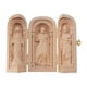 thumbnail image 3 of Estatua de madera católica ornamento de oración escultura de Jesús figura cristiana de madera para mesa, 3 of 9
