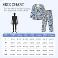 thumbnail image 4 of Fotbe Dogs With Pool Floats Pattern Long Sleeve Pajama Set for Men,Sleepwear Set,2-piece Loungewear Set,Soft PJs Comfy Nightwear with Pockets-XX-Large, 4 of 7