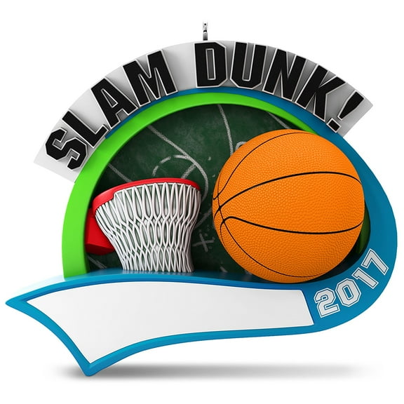 Hallmark Keepsake 2017 Basketball Star Personalization Dated Christmas Ornament