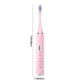 thumbnail image 4 of Cepillo de dientes eléctrico recargable Soundwave - 5 cabezales de cepillo, 5 modos, batería de 60 días, temporizador de 30 segundos, carga USB, rosa verde blanco, 4 of 9
