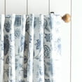 thumbnail image 3 of Martha Stewart Jakarta Blackout Backtab Curtain Panel Pair, Indoor, Indigo, 50"W x 95"L, Adult, 3 of 9