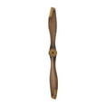 thumbnail image 6 of DecMode Brown Metal 2 Blade Airplane Propeller Wall Decor with Aviation Detailing, 6 of 12