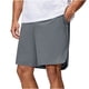 thumbnail image 1 of Ceisia Men's Up to 8XL Plus Size Quick Dry Athletic Casual Shorts Relaxed Straight Fit with Side Slits & Laser Ventilation Gifts, 1 of 6