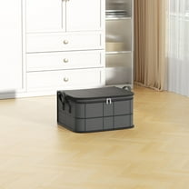 Clothes Storage Bags, Closet Organizers Storage Containers, Collapsible Storage Bins with Reinforced Handles, Sturdy Zippers, for Clothing, Blanket, Comforters 14x10x8in