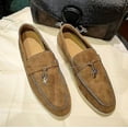 thumbnail image 2 of SummerWalkShoesWomenLoafersSuedeCausalMoccasinLockBeanieShoesComfortableSoftSoleFlatShoesPlusSize, 2 of 4