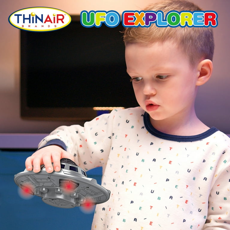 STEM Adventure Space UFO Toy Playset for Kids with Aliens, Lights