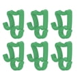 thumbnail image 5 of 100 clips de luz navideña de plástico resistente, fácil instalación, ganchos para colgar canalones ampliamente utilizados para decoración de luces navideñas, color verde hierba, 5 of 5