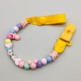thumbnail image 1 of Cadena para chupete ajustable para bebé, pinza para chupete, juguete para bebé, pegamento para dientes, cadena anticaída, cuerda con letras, 1 of 5
