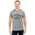 thumbnail image 2 of Cleaning Won't Kill Me But Why Risk It? Men's Modern Fit Fun Casual T-Shirt Printed Graphic Tee Heather Gray 2X-Large, 2 of 3