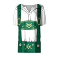 thumbnail image 5 of TINZ T-Shirts Imprimés Oktoberfest pour Femmes Col en V Extensible T-Shirts Unis en Polyester Manches Courtes pour l'Été, 5 of 5