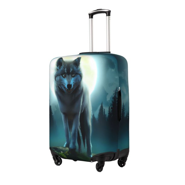 Fotbe Wolf Funda Protectora para Equipaje, Antirrayones y Resistente a la Suciedad, Compatible con Maletas de 18 a 32 Pulgadas-Large