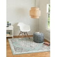 thumbnail image 3 of Unique Loom Parker Collection Area Rug - Kokulu (4' Square Aqua/Beige), 3 of 12