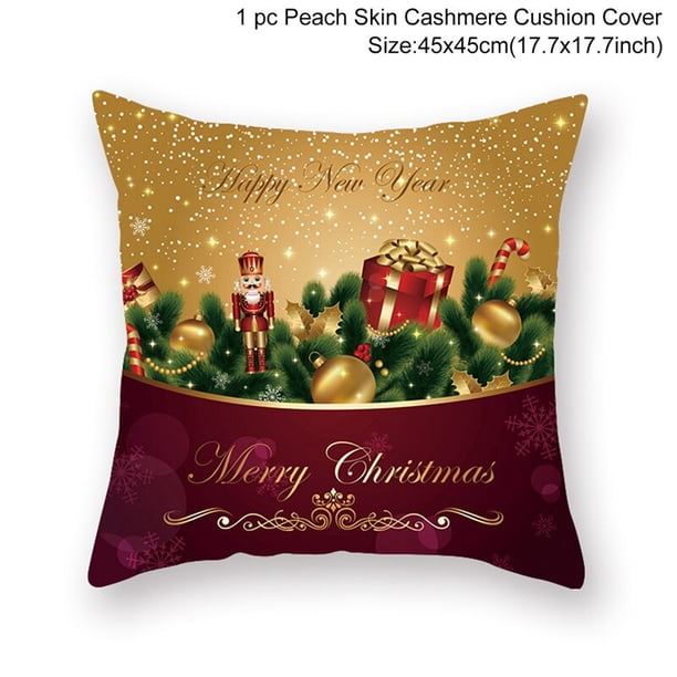Funda de cojín de árbol de alce de Navidad, decoración navideña para el hogar, regalos de Navidad Natal, adorno de Año Nuevo, 2023