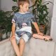 thumbnail image 4 of Balery Watercolor Winter Landscape For Christmas Conjunto de Pijama Infantil de Manga Corta con Estampado – Ropa de Dormir de Algodón Suave-3X-Large, 4 of 6