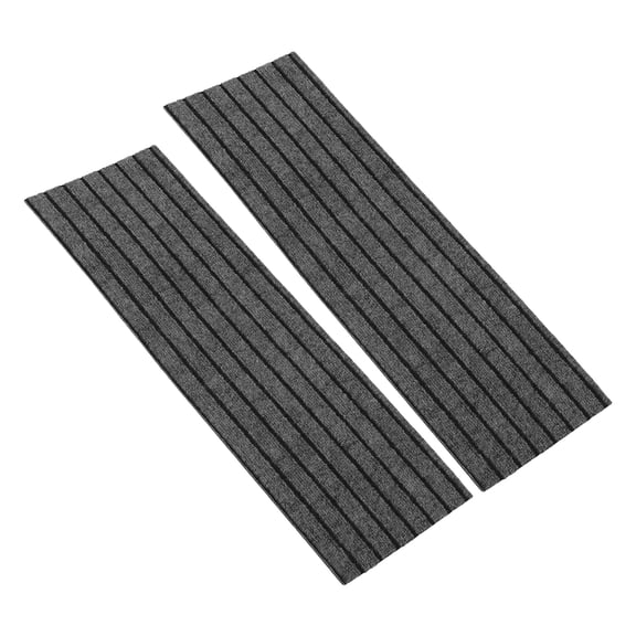 REOFLYUP 2-Pack Commercial Grade Non- Dark Grey Stair Treads for Outdoor Shop Entrance Steps