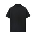 thumbnail image 4 of Mens Textured Button Down Shirt Short Sleeve Casual Summer Collared Beach Shirt with Pocket Lightweight Vacation Top, 4 of 4