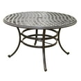 thumbnail image 4 of iPatio Stylish Outdoor Aluminum 5-Piece Round Dining Set: Weather-resistant, Durable, Lightweight, Modern Design Patio Furniture Set with Cushioned Swivel Rockers and Round Table, Cast Silver, 4 of 6