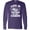 Purple, variant on Inktastic Life is Better at the Cabin with Trees and Moon Long Sleeve T-Shirt