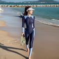 thumbnail image 3 of Nookwell Wetsuit for Womens in Cold Water, Front Zip Long Sleeve Wetsuit Skin Protection Diving Suit for Aerobics Diving Surfing Swimming, 3 of 8