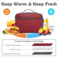 thumbnail image 3 of GYEUKHAM Kids Lunch box Insulated Soft Bag Mini Cooler Back to School Thermal Meal Tote Kit for Girls,Boys,Deep Red, 3 of 7