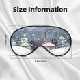 thumbnail image 4 of Disketp Watercolor Winter Landscape For Christmas Print Sleep Mask-Eye Mask for Sleeping,Comfortable & Super Soft Eye Mask with Adjustable Strap,Travel Eye Mask, 4 of 7