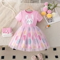thumbnail image 2 of gdxvjhbj Robe Fille Robe d'Été pour Fille à Volants Taille Haute Froncée Cœur Ligne A Robe de Printemps Taille 8-9 (Rose, 8-9 Ans), 2 of 7