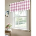 thumbnail image 6 of Valances for Windows Rustic Farmhouse Rod Pocket Cafe Window Treatments Valance Curtains for Kitchen Bathroom Laundry Basement Windows 60"x18", 6 of 9