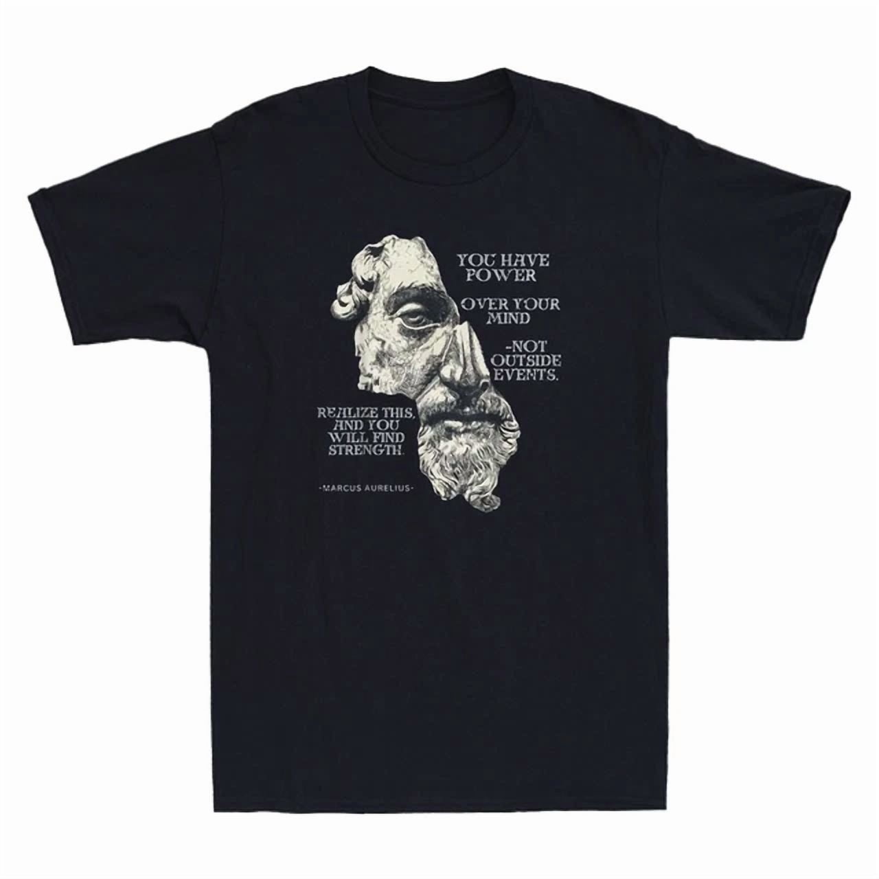 Marcus Aurelius Stoic Philosophy Roman Philosopher s Quote Vintage T-Shirt