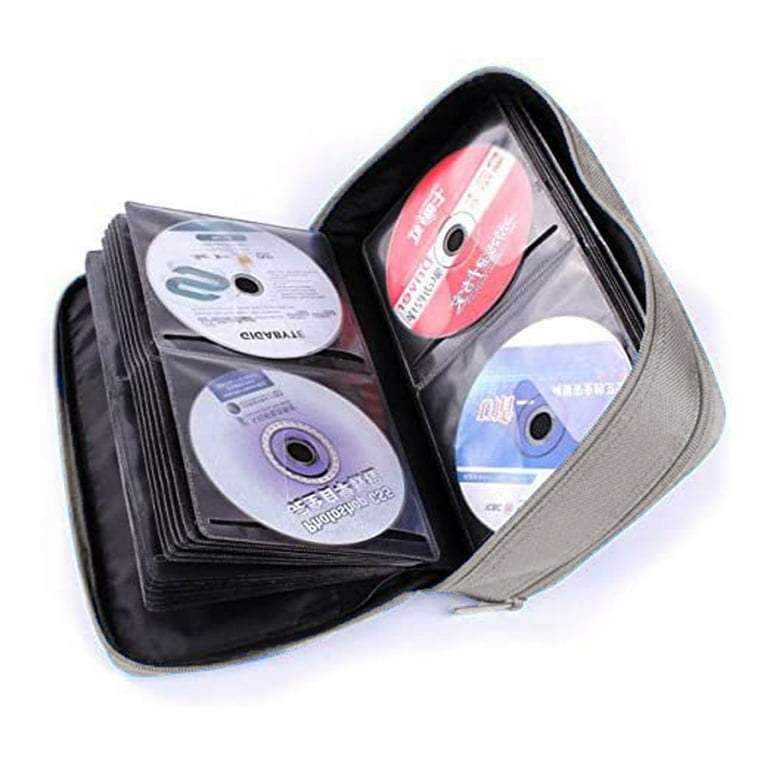 CD Case, 96 Capacity Hard Plastic DVD Case Holder Organizer