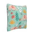 thumbnail image 2 of Bingfone Elephant and Flowers Linen Throw Pillow Covers Cushion Case Pocket Button Vintage Farmhouse Pillowcase for Sofa Couch Bed 16"x16", 2 of 9