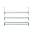 thumbnail image 3 of Hassch Stackable Shoe Rack for Closet, 3-Tier Sturdy Shoe Shelf for Entryway, Space-Saving Shoes Organizer and Storage, 35.6"L x 12"W x 25.8"H, Gray, 3 of 6