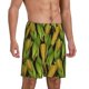 thumbnail image 2 of Balery Corn 2 Pantalones cortos de pijama de punto de algodón para hombre con cinturilla y bolsillos-Large, 2 of 6