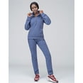 thumbnail image 5 of Women 2-Piece Quarter Zip Soft Stretch Sweatsuit  Fleece outfit, 5 of 6