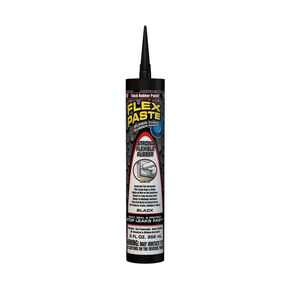 Flex Paste Super Thick Rubber Paste, Black 9oz Tube