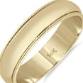 thumbnail image 3 of SZUL Women's 5mm Milgrain Edge Comfort Fit Wedding Band in 14K Yellow Gold, 3 of 4