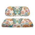 thumbnail image 2 of Pzuqiu Golf Cart Seat Covers Easy to Install Polyester, Compatible with Golf Carts Golf Car Seat, for Ezgo Club Car Cart Club Car Precedent Seat, Butterfly and Florals, 2 of 10