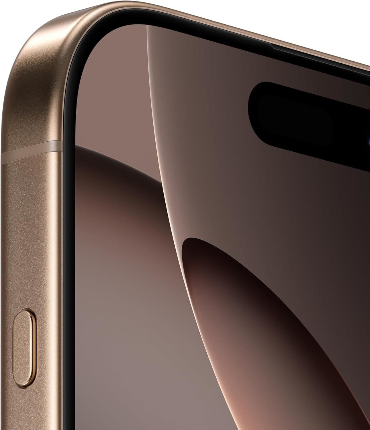 Restored Premium Apple iPhone 16 Pro - Carrier Unlocked - 128GB Desert Titanium (Refurbished)