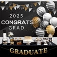 thumbnail image 3 of Fesfesfes Graduation Decorations 2025, Class of 2025 decorations include Congrats Grad Banner Backdrop, 2025 graduation balloons,Grad 2025 Porch Banner for Graduation Party Supplies Multicolor, 3 of 6