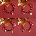 thumbnail image 3 of GKNET Christmas Tree Santa Claus Bead Handmade Braided Bracelet Bangle Women Jewelry-#7, 3 of 8