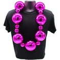 thumbnail image 3 of 54" 40/100mm Hot Pink Big Balls Necklace (Each) - 1 Piece (1 Necklace), 3 of 3