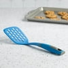 Tasty Heat Resistant Nylon Slotted Turner Spatula, 3.75" Width, Royal Blue