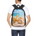 thumbnail image 5 of Balery Beach Starfish Shell Backpack for Men and Women - Durable 600D Oxford Cloth -Large Capacity, Water-Resistant School, Travel, and Hiking Bag, 5 of 7