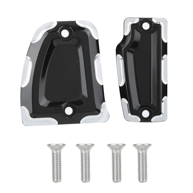 Cubierta de cilindro maestro de freno delantero y trasero para motocicleta, palanquilla negra, compatible con Indian 2015-2019